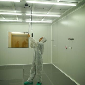 How to check the wind speed of FFU in ISO clean room