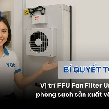 Bí quyết tối ưu vị trí FFU Fan Filter Unit cho phòng sạch sản xuất vô trùng