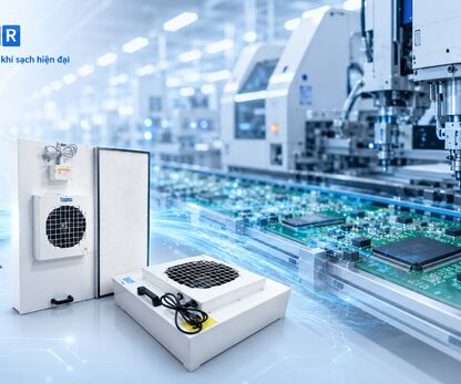 Vì sao dây chuyền SMT cần FFU để kiểm soát hạt bụi?