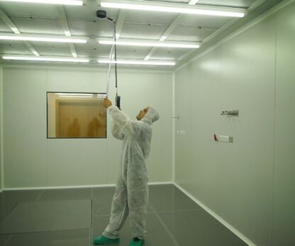 How to check the wind speed of FFU in ISO clean room