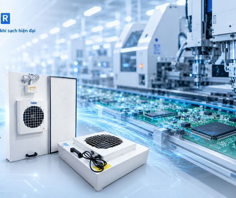 Vì sao dây chuyền SMT cần FFU để kiểm soát hạt bụi?