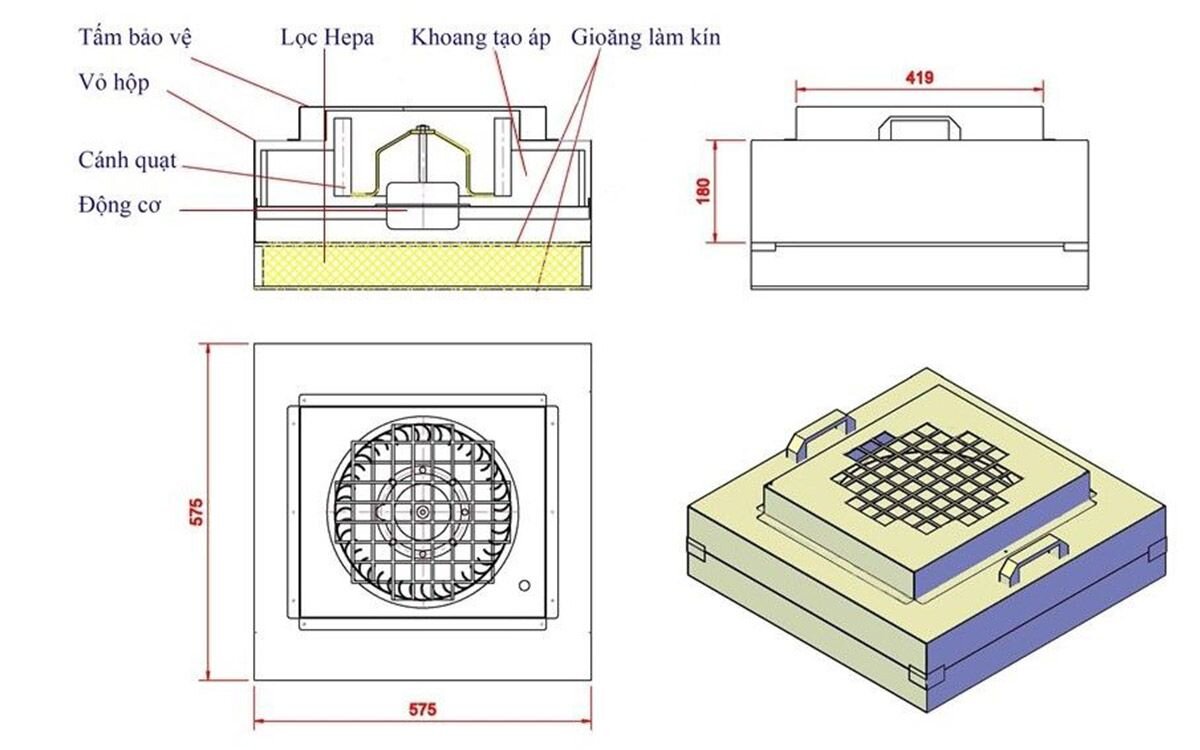 Bản vẽ kỹ thuật FFU 575